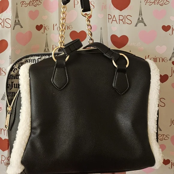 Juicy Couture Licorice Shear Genius Satchel - Picture 7 of 8